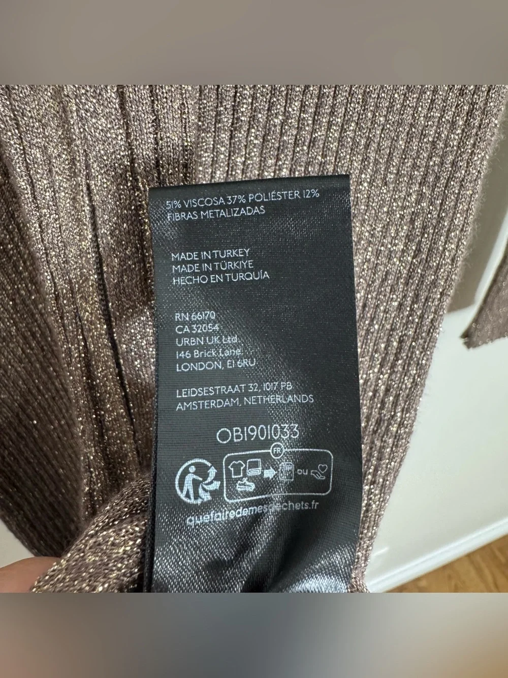NWT Anthropologie Medium P Ribbed‎ Bronze Metallic Longline Duster Cardigan Zip